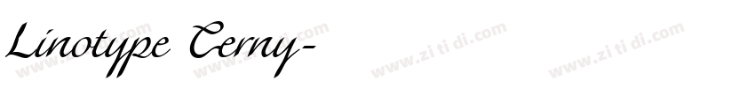 Linotype Cerny字体转换
